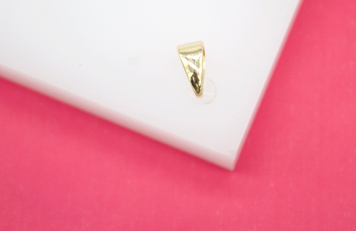 18K Gold Filled Thick Bail For Pendant Snap-on for Pendant