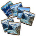 Cruise Ship Wooden Cork Placemat and Coasters Gift Set of 7 by Nature Wonders Nature Wildlife Décor  - 85410C-S7