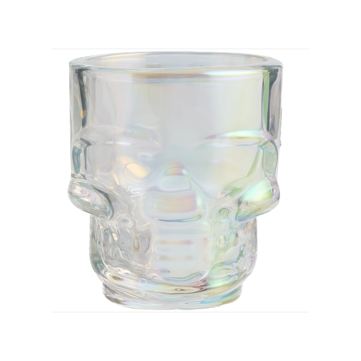 Set of 6 Skull Shot Glasses – 1.75 oz Glass Novelty Drinkware for Halloween Parties, Cocktail Bars & Home Decor